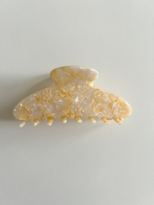 Positano Cream Claw Clip